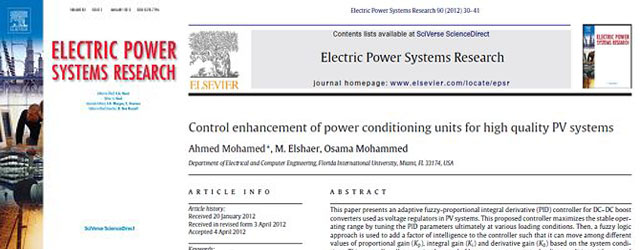 Control enhancement of power conditioning units for high quality PV systems