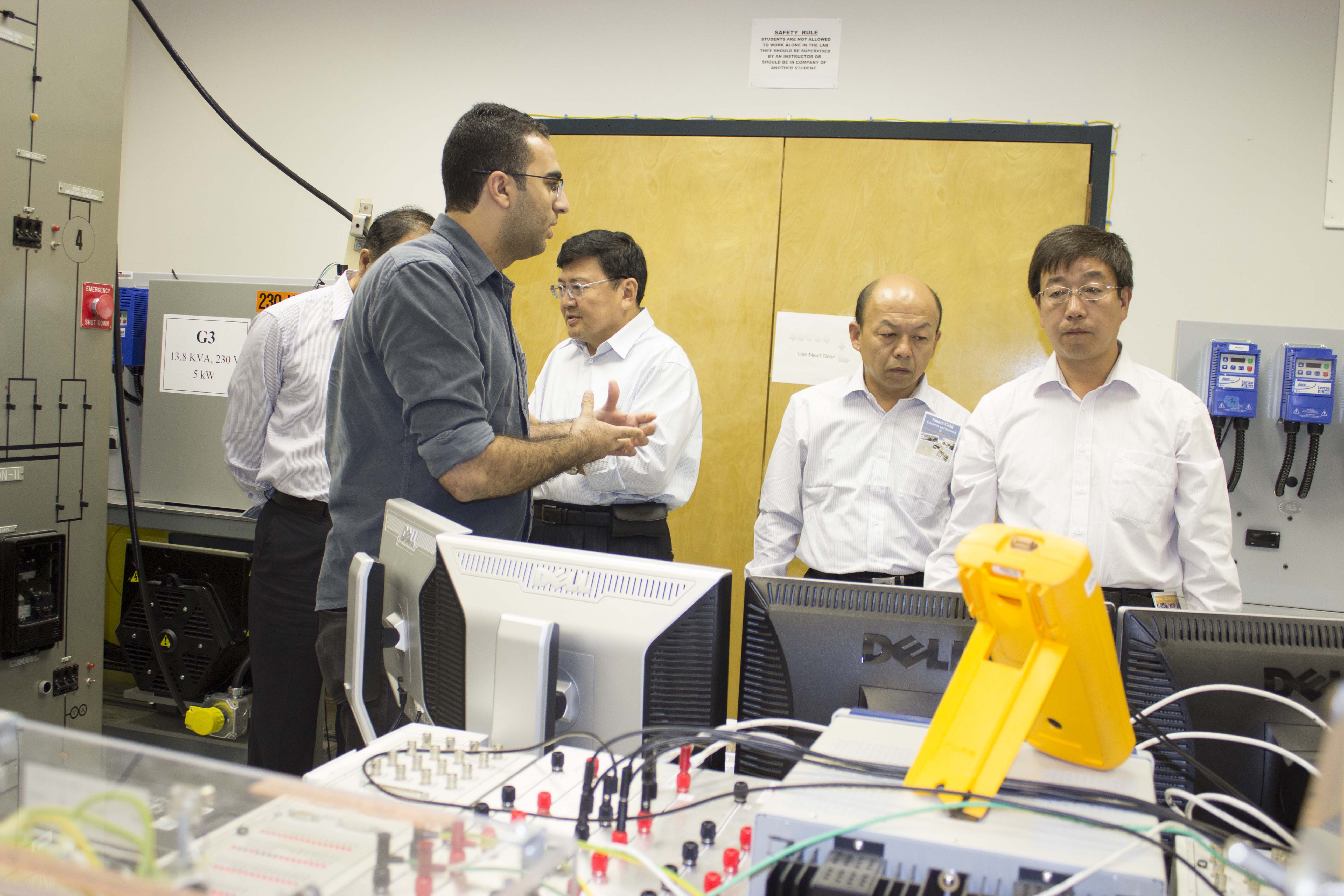 Inner Mongolia University of Technology President and staff visit Smart Grid Test-bed