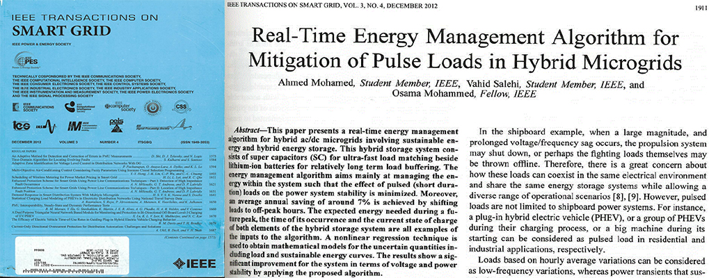 Real -Time Energy Management Algorithm for Mitigation of Pulse Loads in Hybrid Microgrids