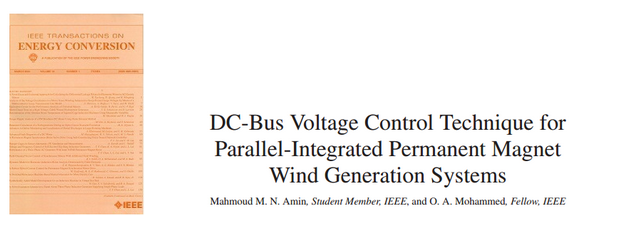 DC-Bus Voltage Control Technique for Parallel-Integrated Permanent Magnet Wind Generation Systems