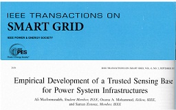 Empirical Development of a Trusted Sensing Base for Power System Infrastructures