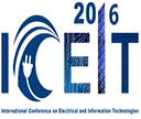 2nd International Conference on Electrical and Information Technologies  ICEIT 2016