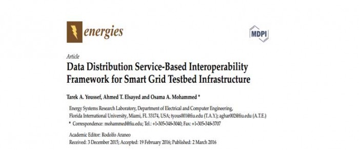 DDS Based interoperability framework for Smart Grid Testbed Infrastructure