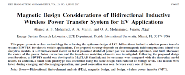 Magnetic Design Considerations of Bidirectional Inductive Wireless Power Transfer System for EV Applications