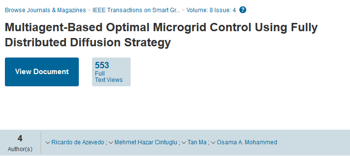 Multiagent-Based Optimal Microgrid Control Using Fully Distributed Diffusion Strategy