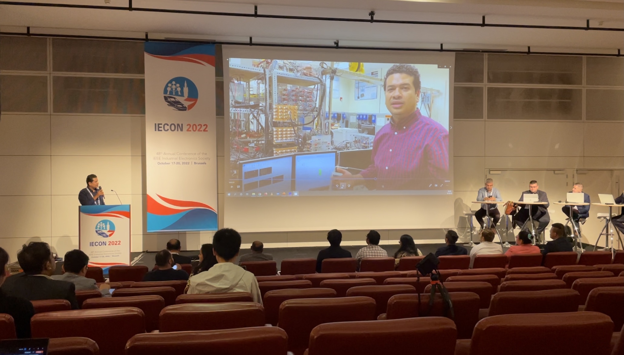 Ahmed Soliman represented ESRL, FIU, at the IEEE IECON 2022, Brussels, Belgium