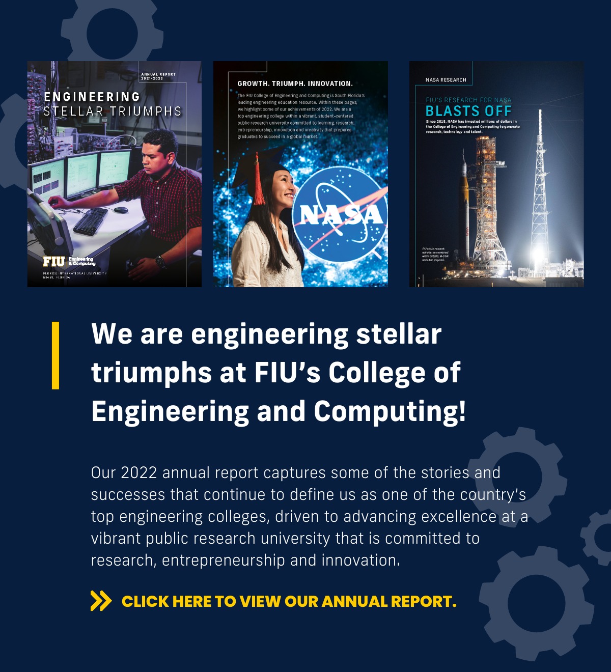 ESRL featured in FIU College of Engineering and Computing annual Report 2021-2022